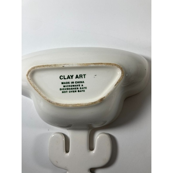 Ceramic Cactus Chip Salsa Appetizer Dip Bowls Clay art Lot‎ of 3 - Picture 7 of 7